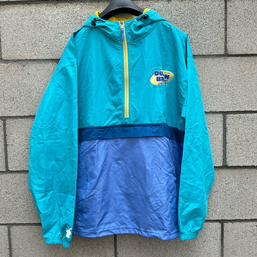 Dutch Bros Blue Hood wind breaker size XL